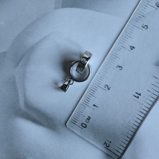 Серебряная подвеска с фианитами