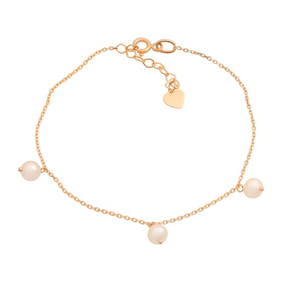 Золотой браслет с жемчугом