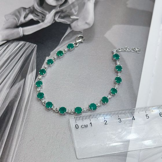 Серебряный браслет с агатом 7.835ct