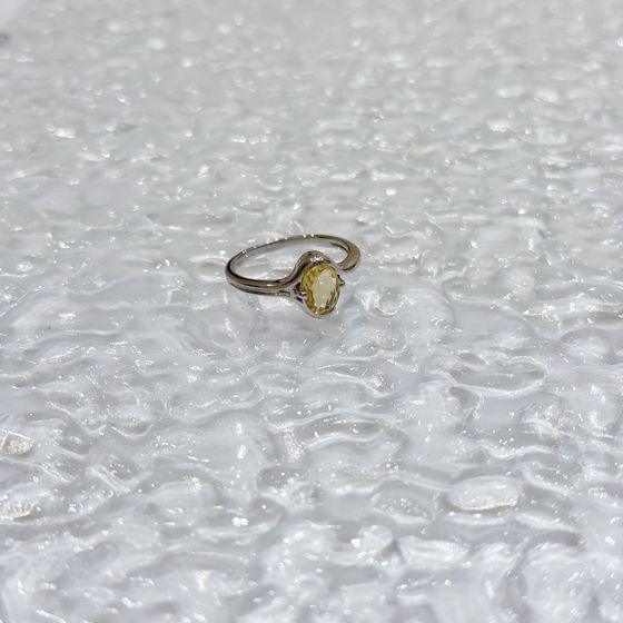 Серебряное кольцо с цитрином nano 0.958ct