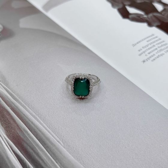 Серебряное кольцо с агатом 5.398ct