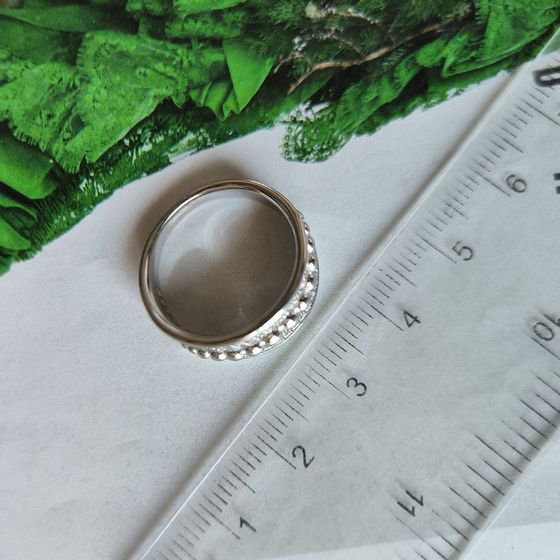 Серебряное кольцо с фианитами