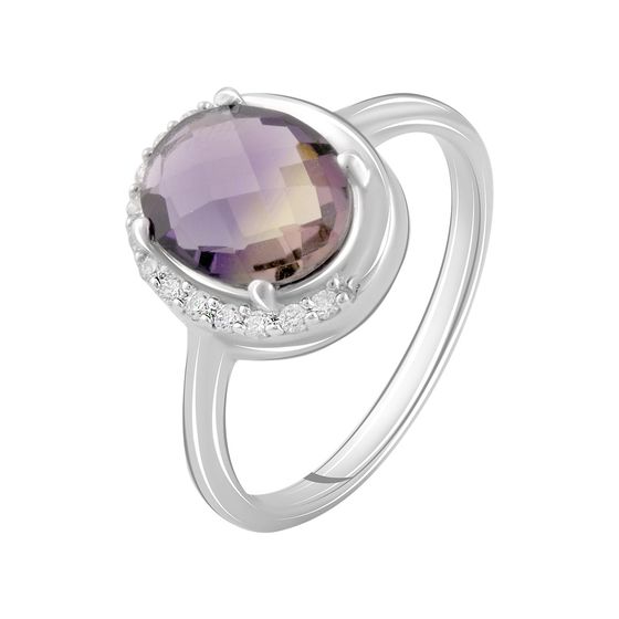 Серебряное кольцо с аметрином nano 0.6ct