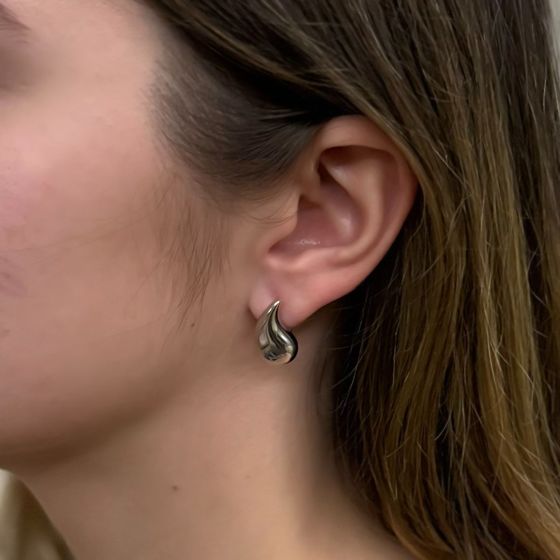 Серебряные серьги без камней