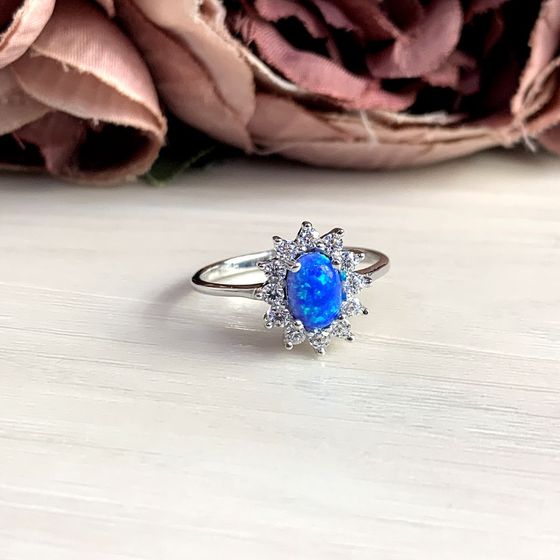 Серебряное кольцо с опалом 0.867ct
