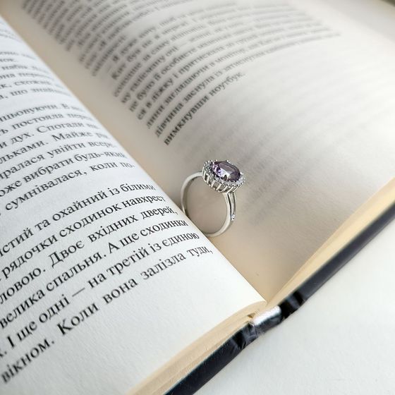 Серебряное кольцо с аметистом 2.63ct