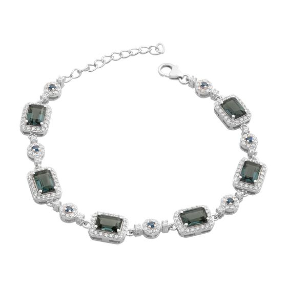Серебряный браслет с топазом Лондон Блю 8.935ct