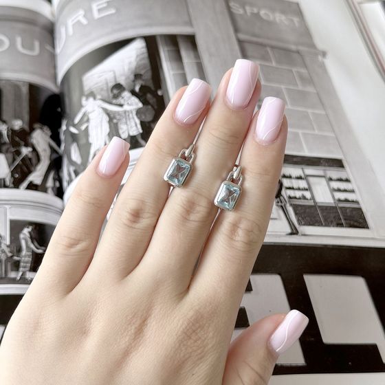 Серебряные серьги с топазом 3.683ct