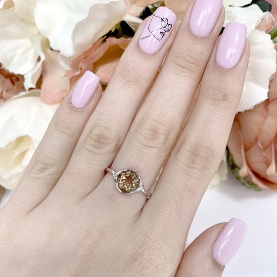 Серебряное кольцо с султанитом 1.863ct