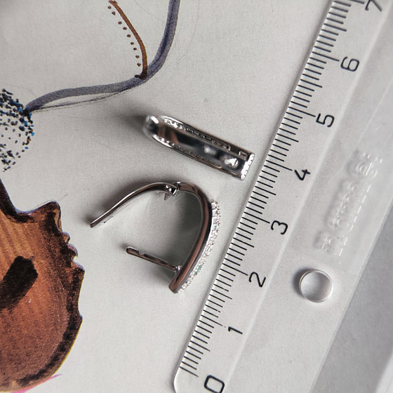 Серебряные серьги с агатом 1.31ct