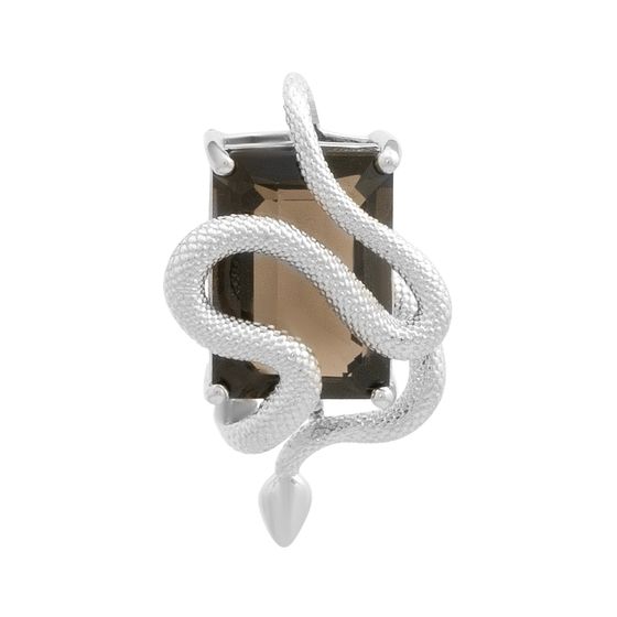 Серебряная подвеска с раухтопазом (дымчатым кварцем) 6.308ct