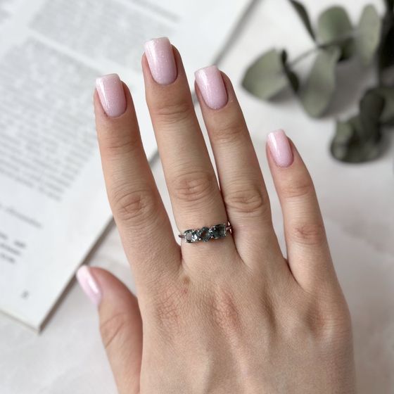 Серебряное кольцо с топазом Лондон Блю 1.478ct