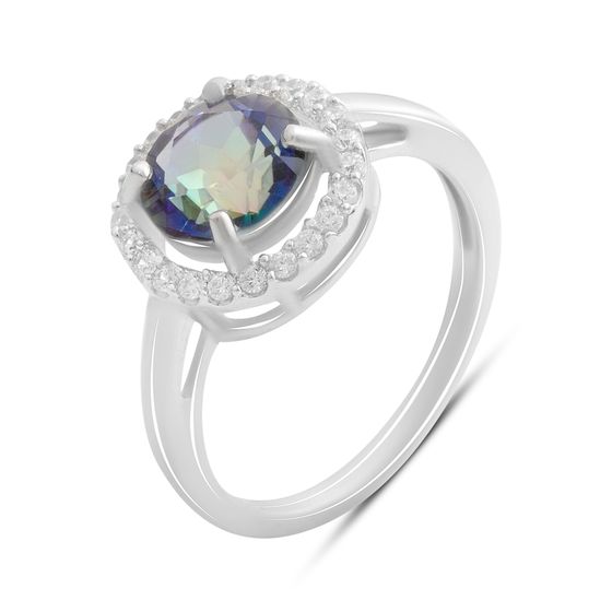 Серебряное кольцо с мистик топазом 2.354ct
