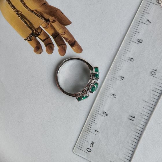 Серебряное кольцо с агатом 1.388ct