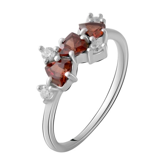 Серебряное кольцо с гранатом 1.013ct