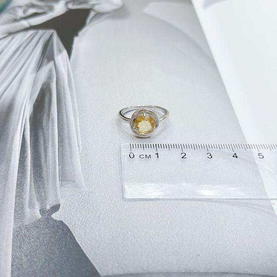 Серебряное кольцо с цитрином nano 1.617ct