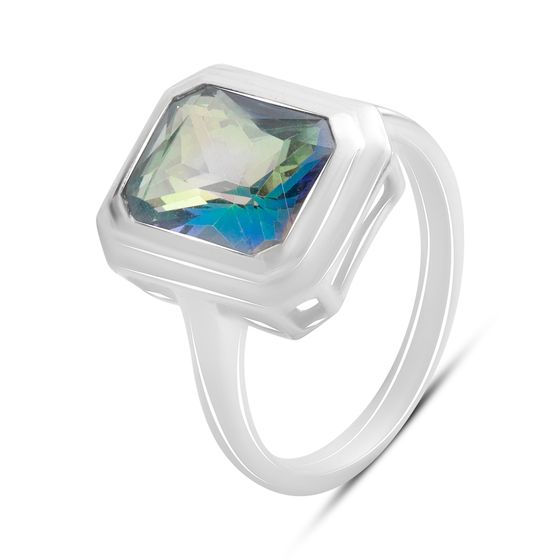 Серебряное кольцо с мистик топазом 2.275ct