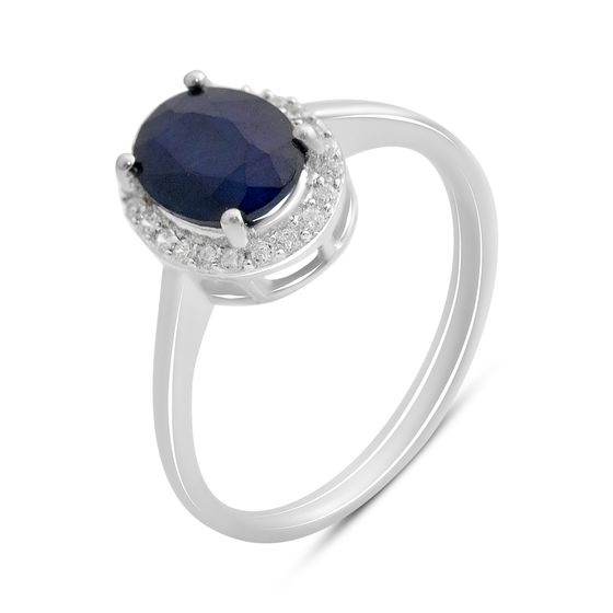 Серебряное кольцо с сапфиром 1.792ct