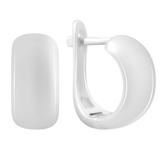 Серебряные серьги без камней