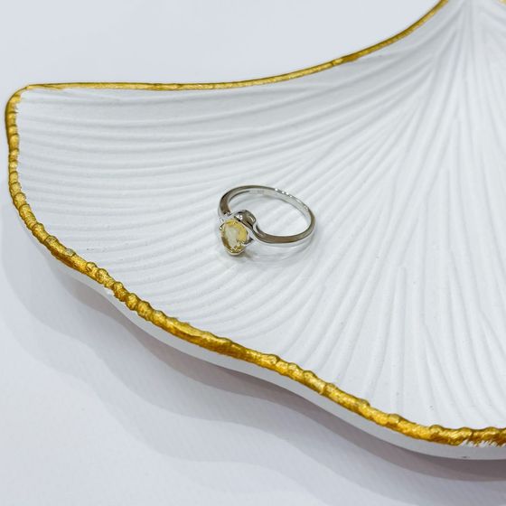 Серебряное кольцо с цитрином nano 0.958ct