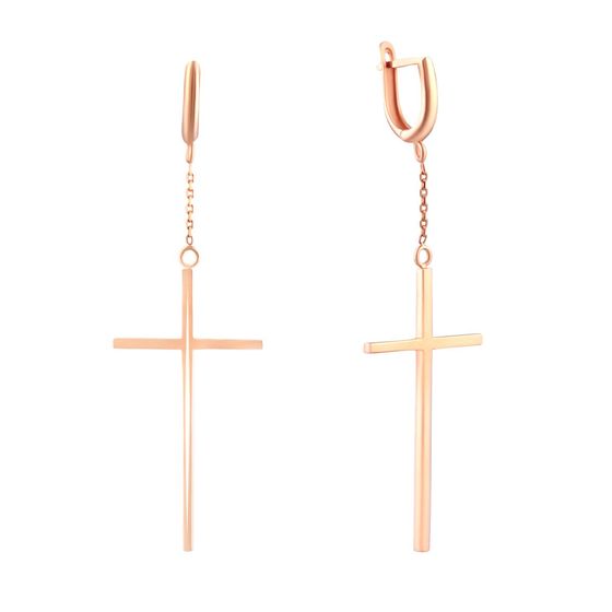 Золотые серьги без камней