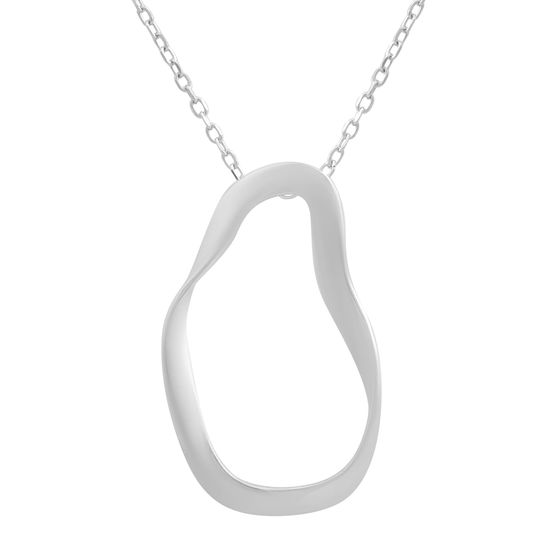 Серебряное колье без камней