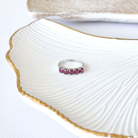 Серебряное кольцо с рубином 1.875ct