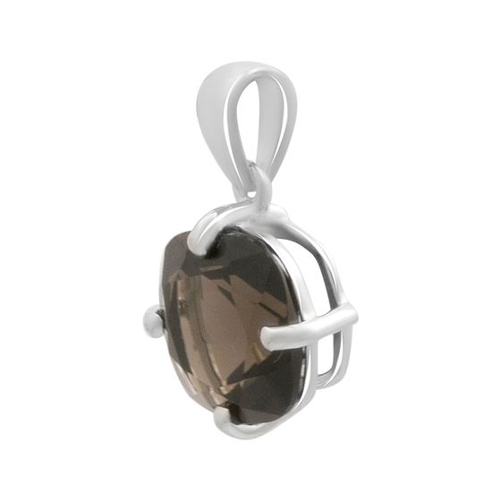 Серебряная подвеска с раухтопазом (дымчатым кварцем) 3.588ct