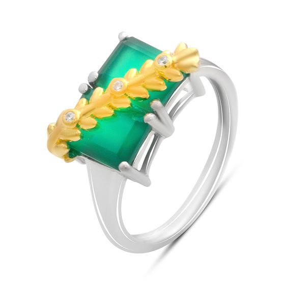 Серебряное кольцо с агатом 2.885ct