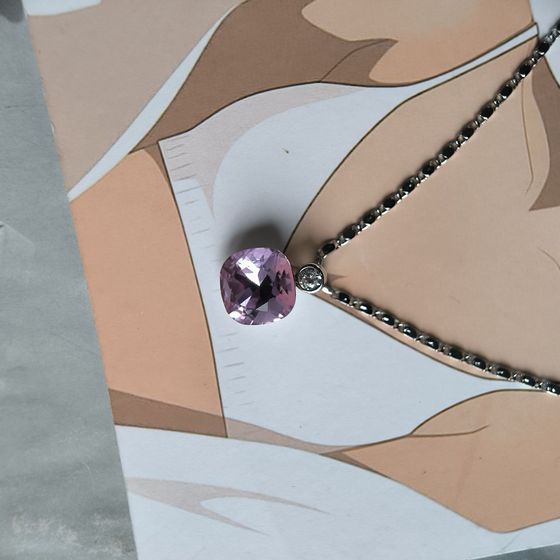 Серебряная подвеска с фианитами