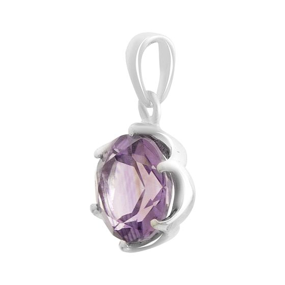 Серебряная подвеска с аметистом 2.538ct