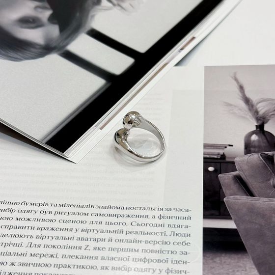 Серебряное кольцо без камней