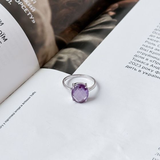 Серебряное кольцо с александритом 5.917ct