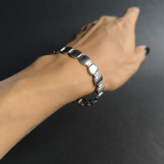 Серебряный браслет без камней