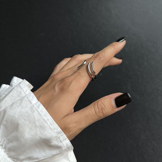 Серебряное кольцо без камней