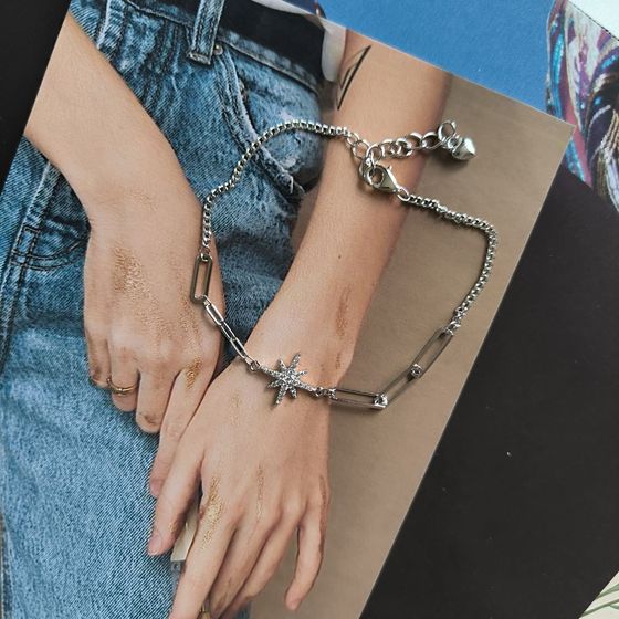 Серебряный браслет с фианитами