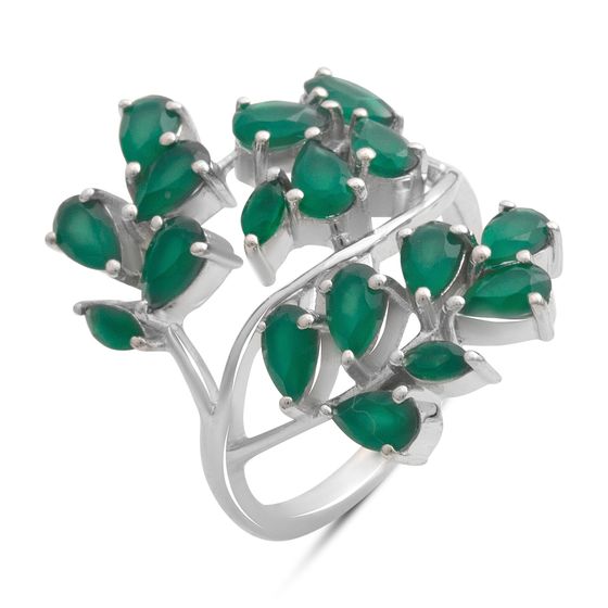 Серебряное кольцо с агатом 3.038ct