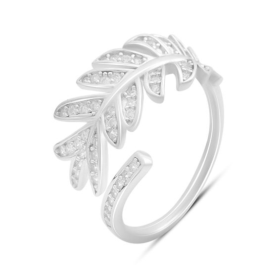 Серебряное кольцо с фианитами