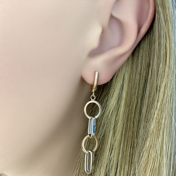 Золотые серьги без камней