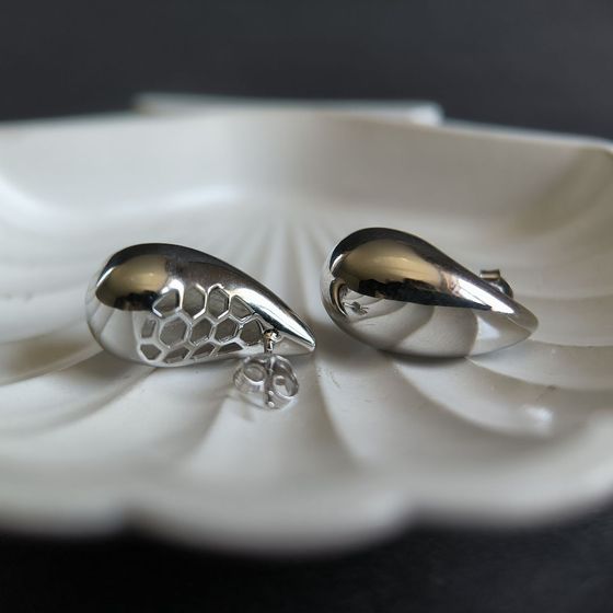 Серебряные серьги без камней