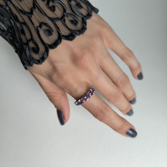 Серебряное кольцо с аметистом 2.038ct