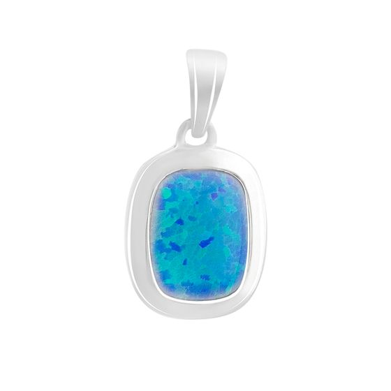 Серебряная подвеска с опалом