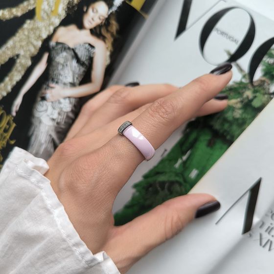 Серебряное кольцо с керамикой