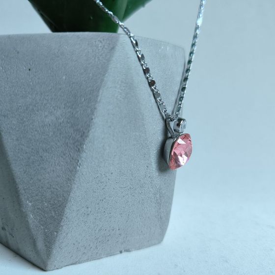 Серебряная подвеска с фианитами