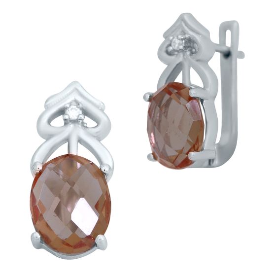 Серебряные серьги с султанитом