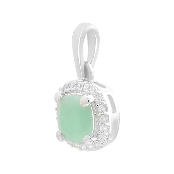 Серебряная подвеска с изумрудом 0.666ct