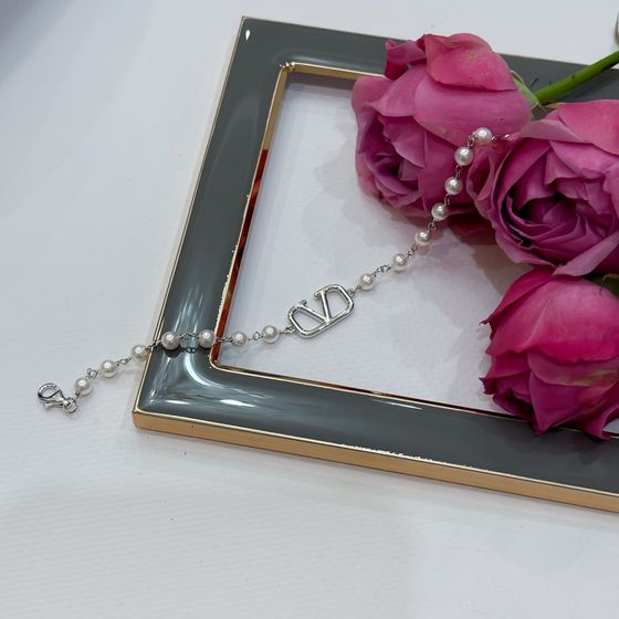 Серебряный браслет с жемчугом