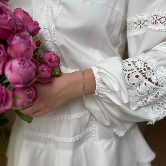 Серебряный браслет без камней