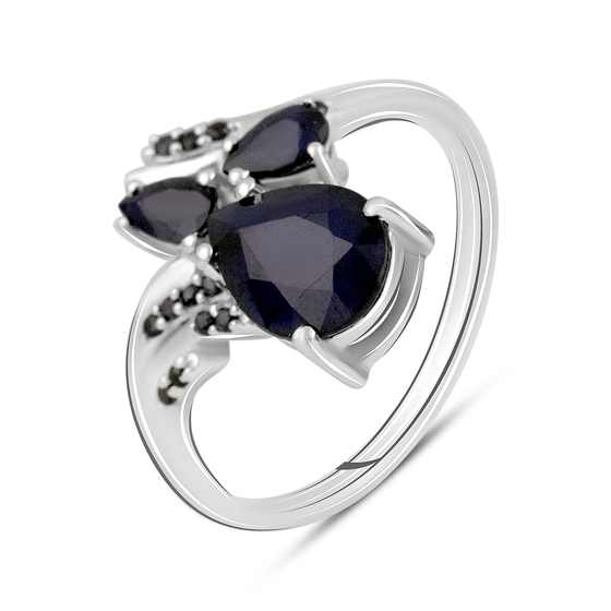 Серебряное кольцо с сапфиром 2.67ct