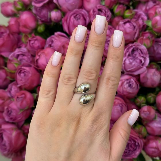 Серебряное кольцо без камней